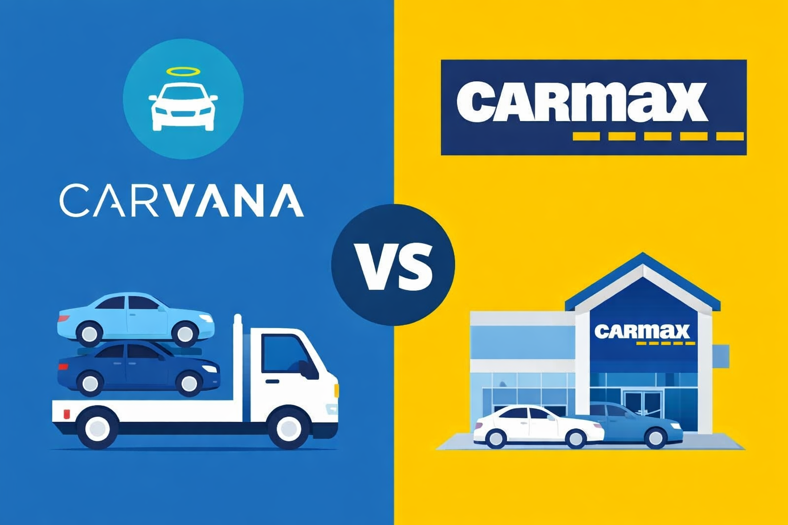 Carvana vs CarMax car buying comparison for first-time buyers